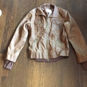 Downtown Coalition faux leather jacket